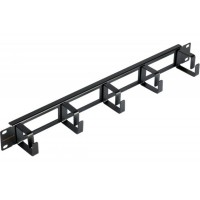 Органайзер кабельный 1U Nikomax, металлические кольца, с отверстиями в планке, 40 мм, 2 шт/упак