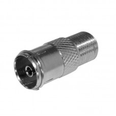 Переходник F(гнездо) - ТВ(гнездо) с кольцом Proconnect, 100 шт/упак