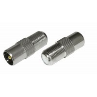 Переходник F(гнездо) - ТВ(штекер) Rexant, 100 шт/упак