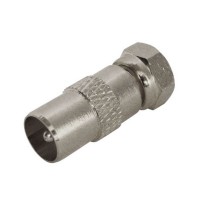 Переходник F(штекер) - ТВ(штекер) Proconnect, 100 шт/упак