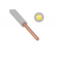 Провод ПуВ (ПВ-1) 6 мм, белый, 200 м