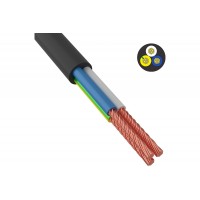 Провод соединительный ПВС 3 x 1.5, ГОСТ, черный, 150 м