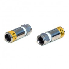 Разъем F(штекер) компрессионный на RG6 F-56-CX3 4.9 Cabelcon, 100 шт/упак