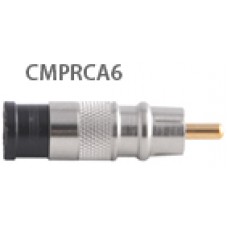 Разъем RCA(штекер) на RG6 CMP RCA6Qm PPC, компрессионный