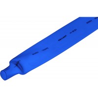 Термоусадочная трубка 20.0 мм / 10.0 мм Rexant, синяя, 1 м