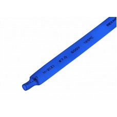 Термоусадочная трубка 7.0 мм / 3.5 мм Rexant, синяя, 1 м