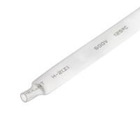 Термоусадочная трубка 8.0 мм / 4.0 мм Rexant, белая, 1 м