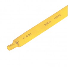 Термоусадочная трубка 8.0 мм / 4.0 мм Rexant, желтая, 1 м