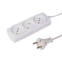 Удлинитель сетевой Standart Proconnect без заземления, 3 гнезда, 3 м, черный