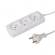 Удлинитель сетевой Standart Proconnect без заземления, 3 гнезда, 3 м, черный