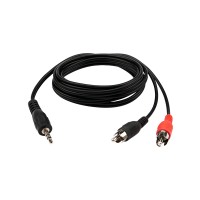 Шнур 2 RCA - 2 RCA 3.5 мм Rexant, премиум, 1.5 м