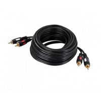 Шнур 2 RCA - 2 RCA 3.5 мм Rexant, премиум, 5 м