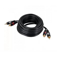 Шнур 2 RCA - 2 RCA 3.5 мм Rexant, премиум, 5 м