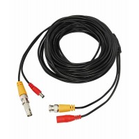 Шнур соединительный для систем видеонаблюдения BNC+питание Rexant, 18 м