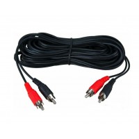 Шнур 2 RCA - 2 RCA 3.5 мм SILVER Rexant, 10 м