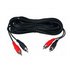 Шнур 2 RCA - 2 RCA 3.5 мм SILVER Rexant, 3 м