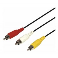 Шнур 3 RCA - 3 RCA 3.5 мм SILVER Rexant, 7 м