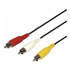 Шнур 3 RCA - 3 RCA 3.5 мм SILVER Rexant, 7 м