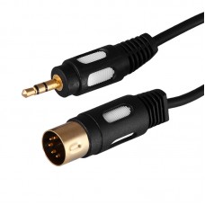 Шнур DIN 5pin - TRS(штекер) 3.5 мм GOLD Rexant, 1.5 м