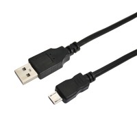 Шнур USB A(штекер) -  Micro USB(штекер) Rexant, черный, 3 м