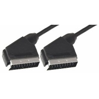 Шнур SCART - SCART 21pin 5 мм SILVER Rexant, 3 м