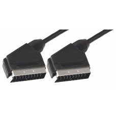 Шнур SCART - SCART 21pin 5 мм SILVER Rexant, 5 м