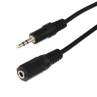 Шнур TRS(штекер) 3.5 мм - TRS(гнездо) 3.5 мм SILVER Rexant, 7 м