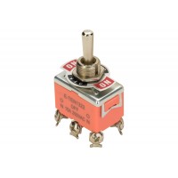 Тумблер двухполюсный 250V 6А (6c) ON-OFF-ON (KN-203)