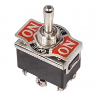 Тумблер двухполюсный 250V 6А (6c) ON-OFF-ON (KN-213)