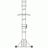 Мачта "Вертикаль-4" Зэтрон, без защелки, 4 м