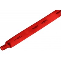 Термоусадочная трубка 8.0 мм / 4.0 мм Rexant, красная, 1 м