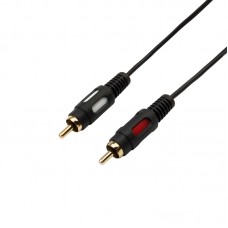 Шнур TRS 3.5 мм - 2 RCA GOLD металл Rexant, премиум, 7 м