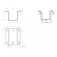 Кронштейн потолочный для ИПДЛ-52/52М