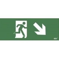 Самоклеящаяся этикетка "Фигура/стрелка вниз вправо" (LPC10-1-24-09-FVNNAPR)