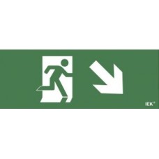 Самоклеящаяся этикетка "Фигура/стрелка вниз вправо" (LPC10-1-24-09-FVNNAPR)