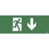 Самоклеящаяся этикетка "Фигура/стрелка вниз влево" (LPC10-1-24-09-FVNNAL)