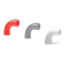 Поворот 90гр. АБС белый Ecoplast 49125-10W (10 шт)