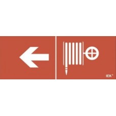 Самоклеящаяся этикетка "Пожарный кран/стрелка налево" (LPC10-1-24-09-PKNAL)