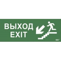 Самоклеящаяся этикетка "Выход/лестница вниз/фигура" (LPC10-1-24-09-VLVNF)