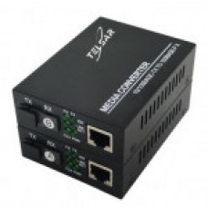 Медиаконвертер 100 Мбит/с, WDM Tx1550нм/Rx1310нм SMF, 20км, SC, LFP TS-MC0153-20B-LFP TELSAR