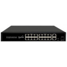 Коммутатор Ethernet PoE нeуправляемый TS1000-16TP2G1S-H TELSAR (300Вт)