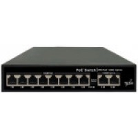 Коммутатор Ethernet PoE нeуправляемый TS100-8FP2G-W TELSAR (120Вт)