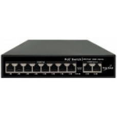 Коммутатор Ethernet PoE нeуправляемый TS100-8FP2G-N TELSAR (120Вт)
