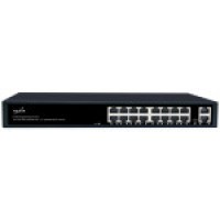 Коммутатор Ethernet PoE нeуправляемый TS1000-16TP2G1S-W TELSAR (300Вт)
