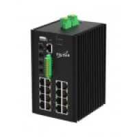 Коммутатор Ethernet PoE+ промышленный L2+ TS3310MI-16TP4X-D TELSAR (240Вт/370Вт)