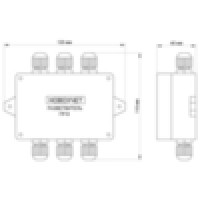 Разветвитель интерфейса RS-422/485 ПР-6 IP65 (исполнение 2) WS2-R-0605.1