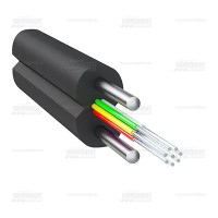 Оптический дроп кабель, 8 волокон G657, 0.2кН, стальная проволока, CO-FTTH8-3