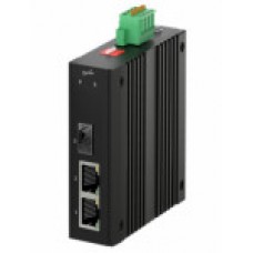 Медиаконвертер промышленный 2*100 Мбит/с PoE, SFP TS-MC10F-2FP1FS-E TELSAR