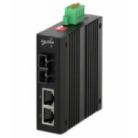 Медиаконвертер промышленный 2*1 Гбит/с, MMF 0,5км 2*SC TS-MC10G-2T1S-SC05-MM-E TELSAR