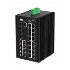 Коммутатор Ethernet PoE+ промышленный L2+ TS3310MI-24TP4S-D TELSAR (240Вт/370Вт)